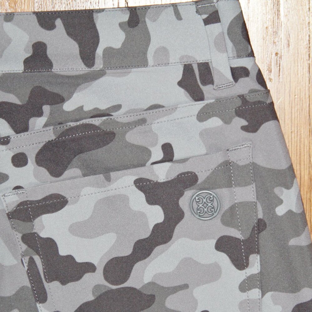 G/Fore 5 Pocket Golf Trouser Pants Mens 34x32 Grey Camo Stretch - Picture 8 of 8